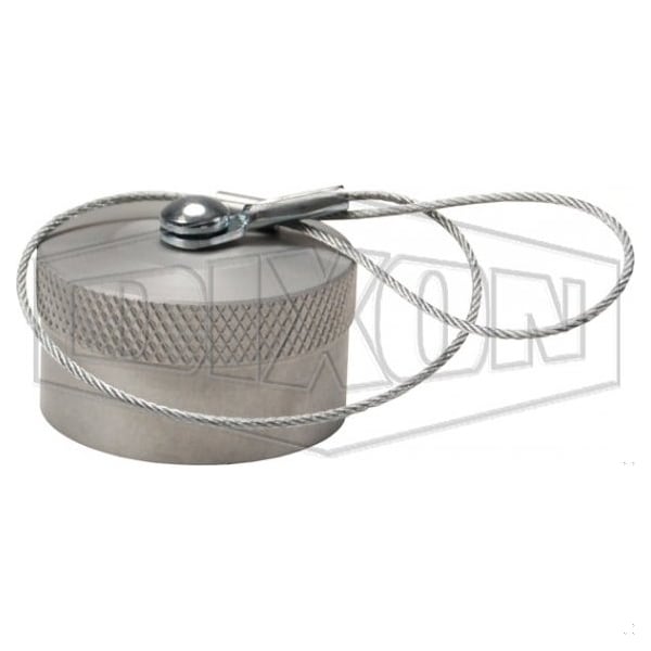 WS Series Wing Style Interchange Quick Connect Dust Cap, 1-1/4 in Nominal, Aluminum, Domestic